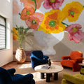 Sorbet Flowers Mural Wallpaper - room preview 05