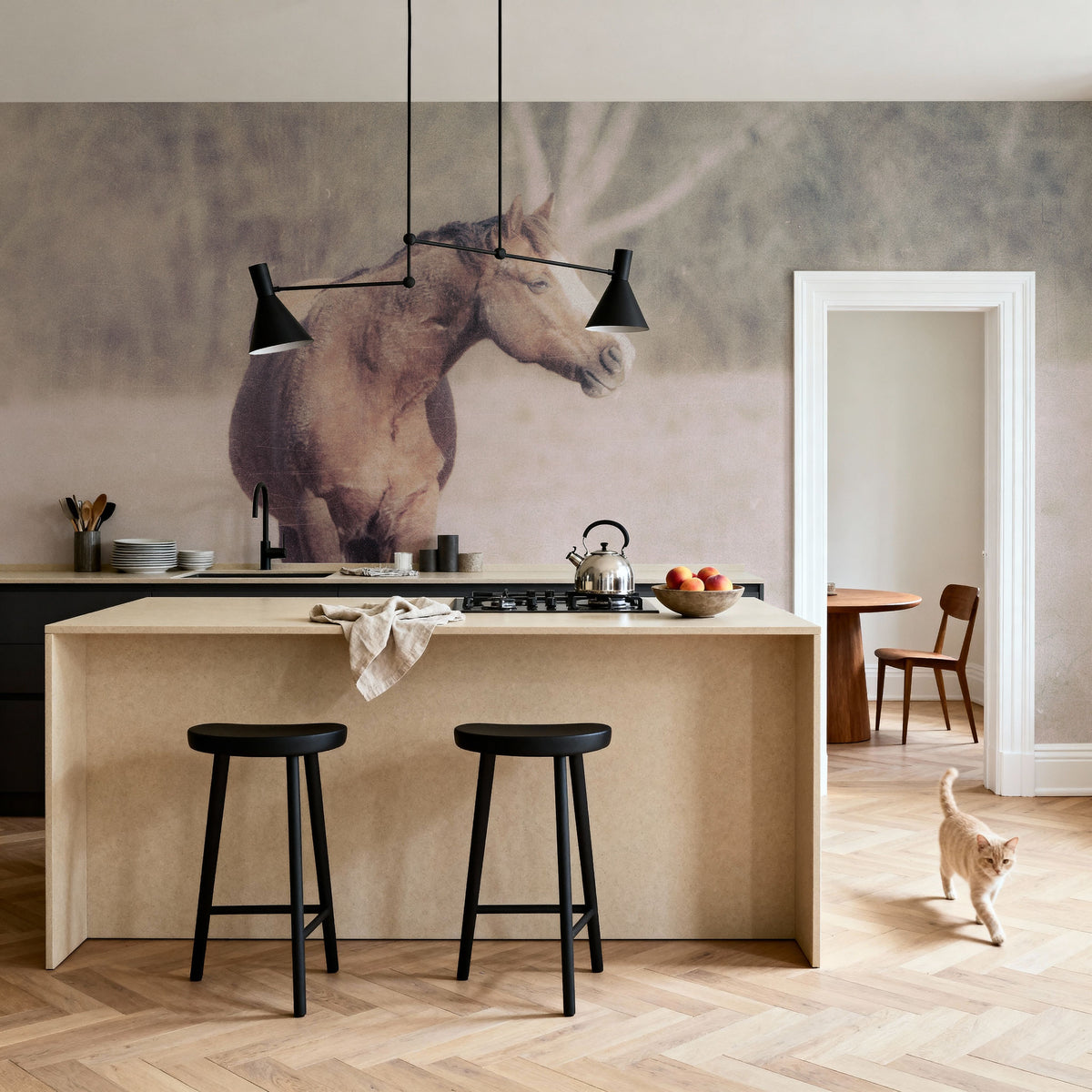 Sunny Field I Mural Wallpaper - room preview 05