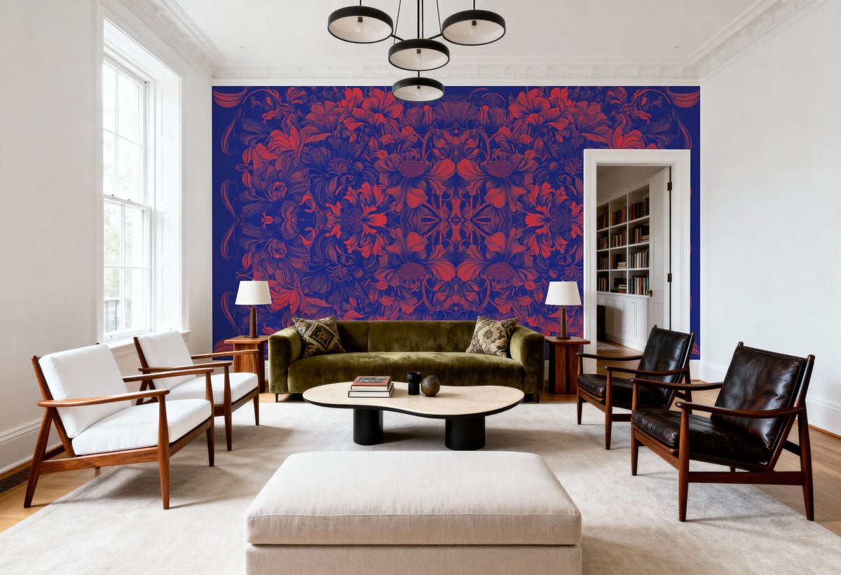 Scandi Flower Ceiling II Mural Wallpaper - room preview 05