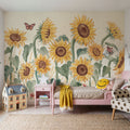 Sunflower Season Mural Wallpaper - room preview 05