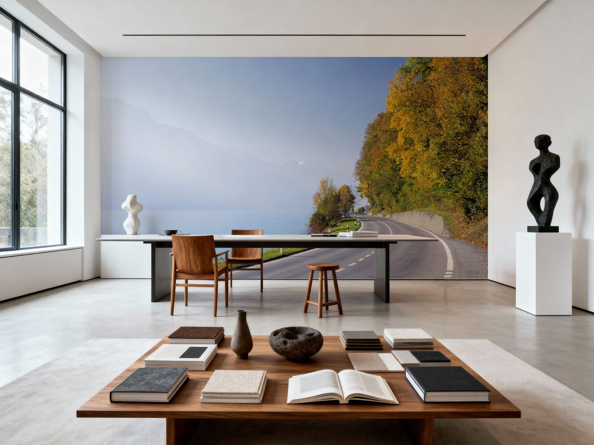 Lakeside Journey Mural Wallpaper - room preview 05