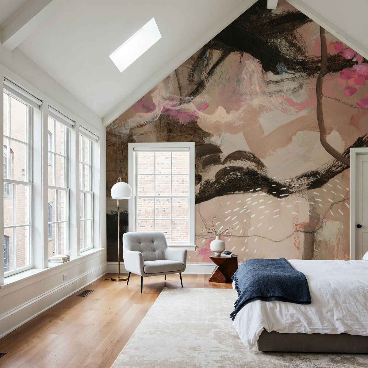 Trees and Blooms Mural Wallpaper - room preview 05