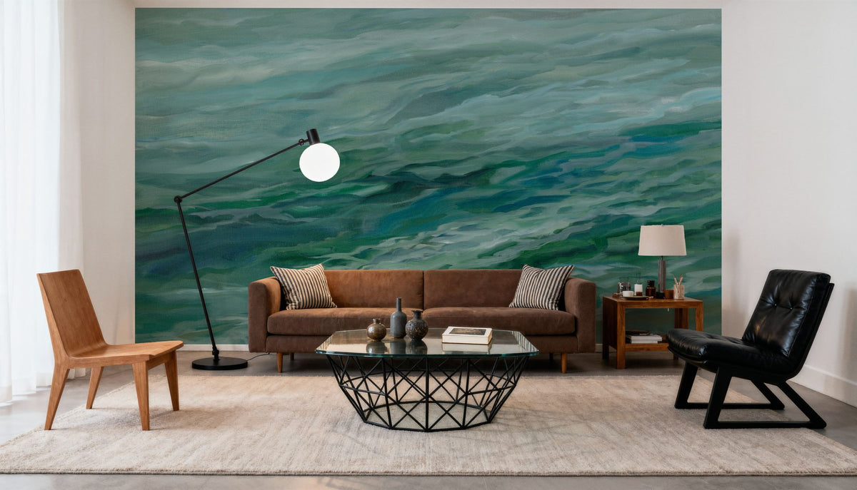 Moving Sea Mural Wallpaper - room preview 05