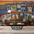 Greetings From Smokey Mountains Mural Wallpaper - room preview 05