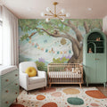 Oak Hill Slumber, Spring Green Mural Wallpaper - room preview 05