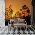 Forest Twilight Glow Mural Wallpaper - room preview 05