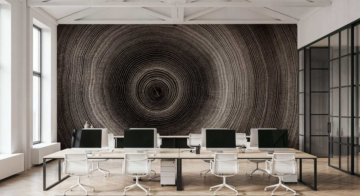 Timber Core Mural Wallpaper - Neutral Tone - room preview 05