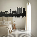 Scunthorpe England Skyline Black & White Mural Wallpaper - room preview 05