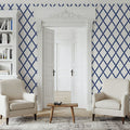 Sino Shapes White Mural Wallpaper - room preview 05