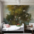 Pair of Trees I Mural Wallpaper - room preview 05