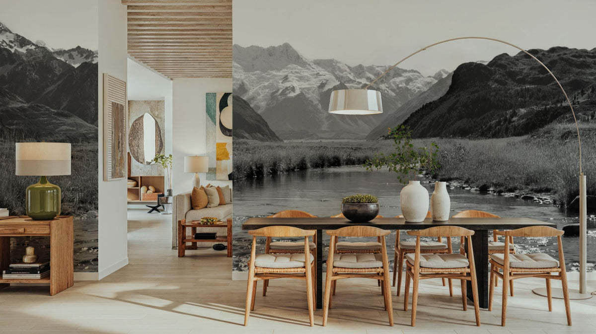 Mountain Stream Serenity Mural Wallpaper - room preview 05