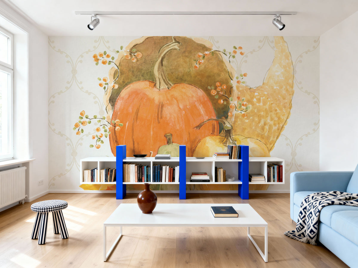 Harvest Wishes IV Mural Wallpaper - room preview 05
