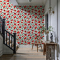 Poppy Field Mural Wallpaper - room preview 05