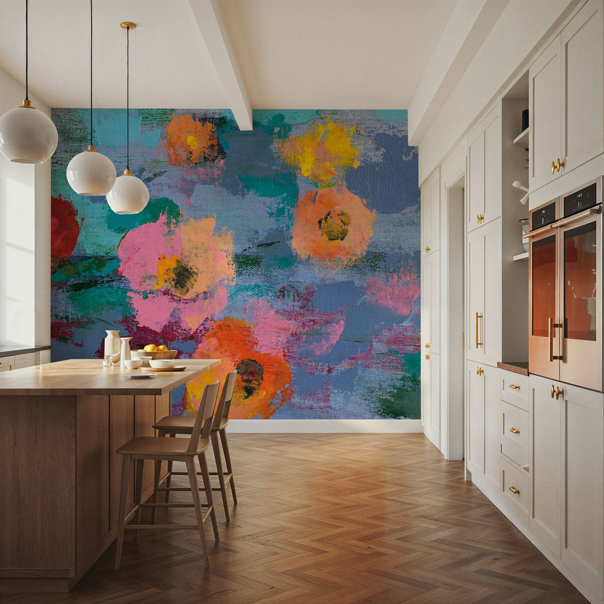 May Floral II Mural Wallpaper - room preview 05