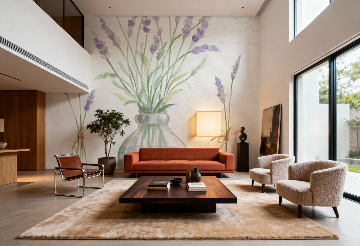 Lavender Fields VI Mural Wallpaper - room preview 05