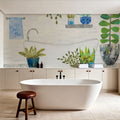 Botanical Bathroom II Mural Wallpaper - room preview 05