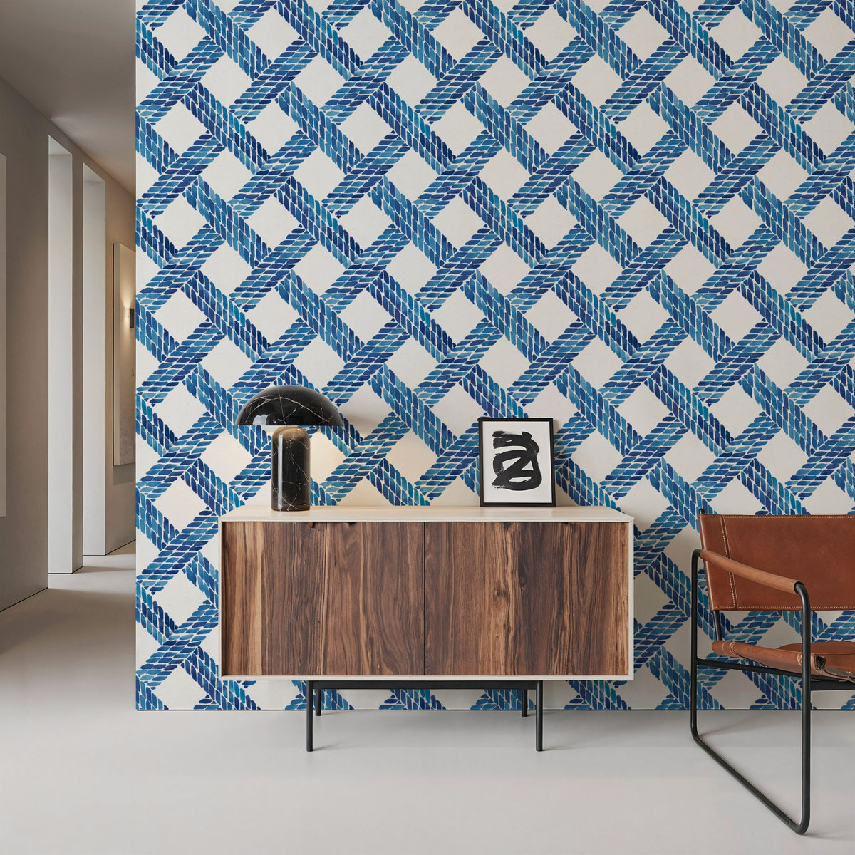 Seafood Shanty Blue I Mural Wallpaper - room preview 05