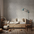 Fragile Flowers White Mural Wallpaper - room preview 05