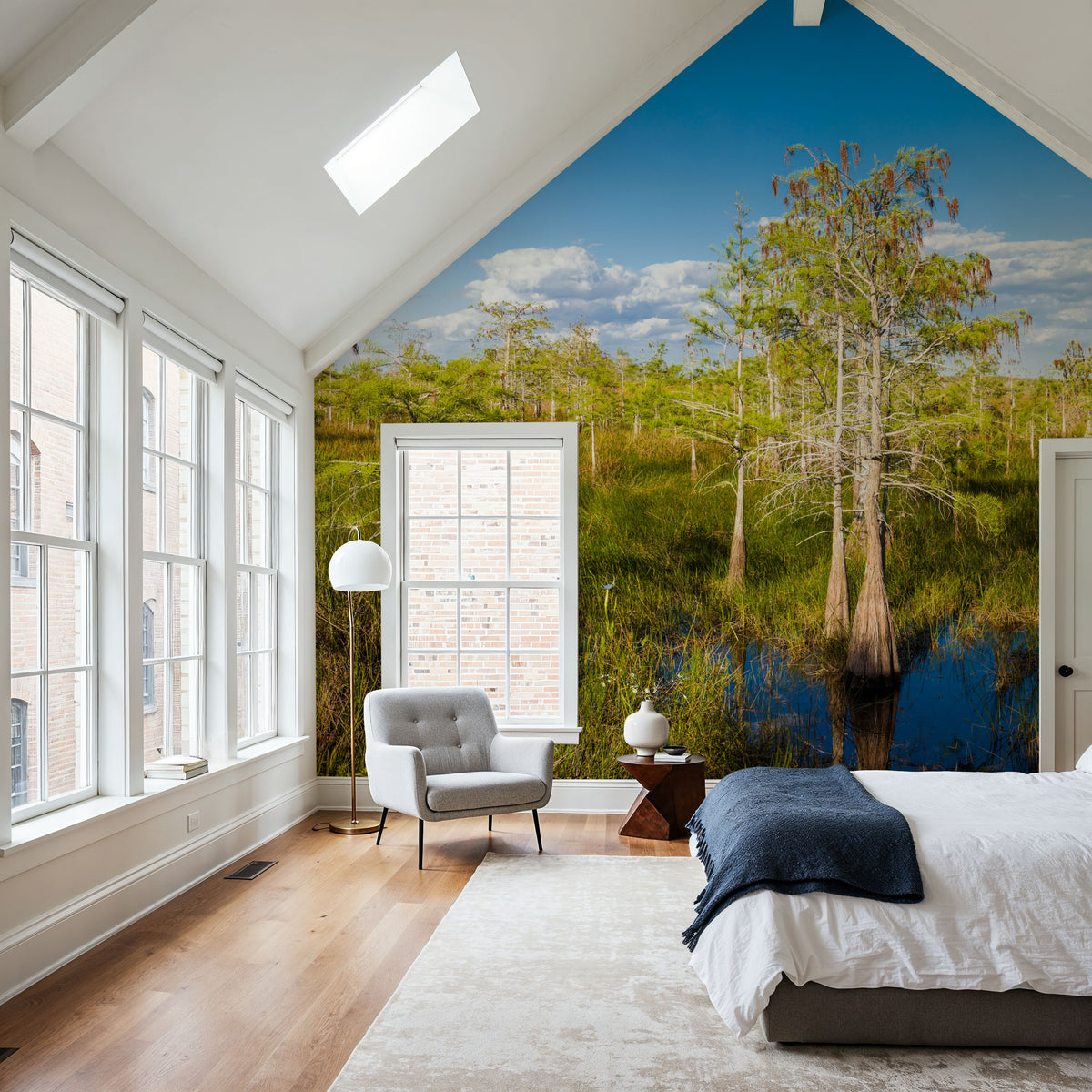 Dwarf Cypress Trees Mural Wallpaper - room preview 05
