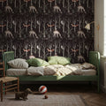 Night Woodland Mural Wallpaper - room preview 05