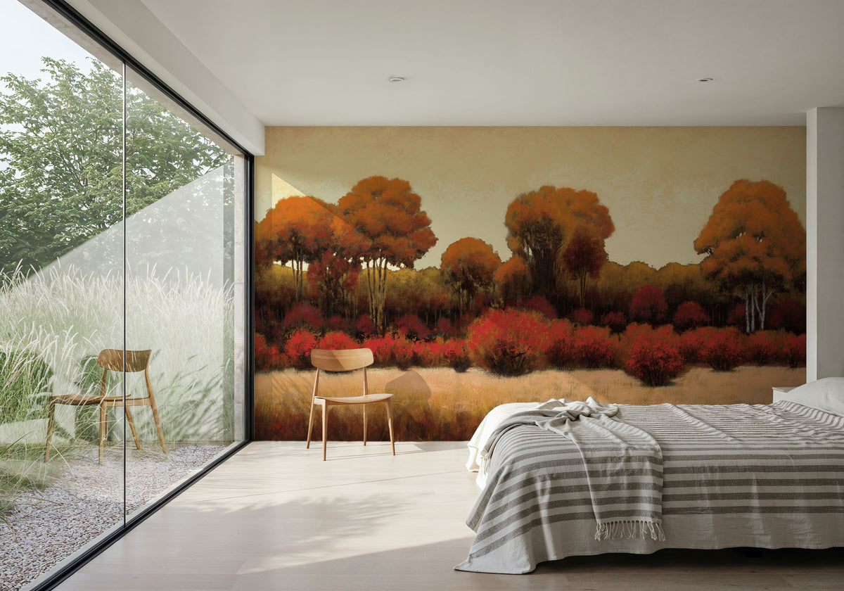Autumn Forest III Mural Wallpaper - room preview 05