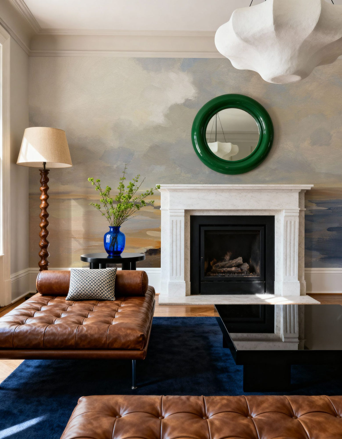 Silver Cloud Mural Wallpaper - room preview 05