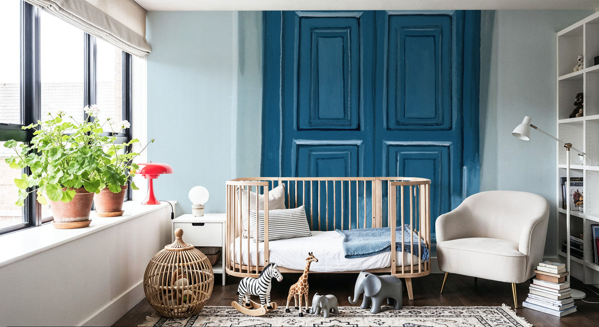 Stucco Window View Mural Wallpaper - room preview 05