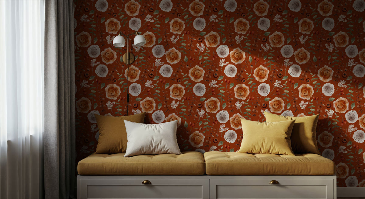 November Blooms Mural Wallpaper - room preview 05