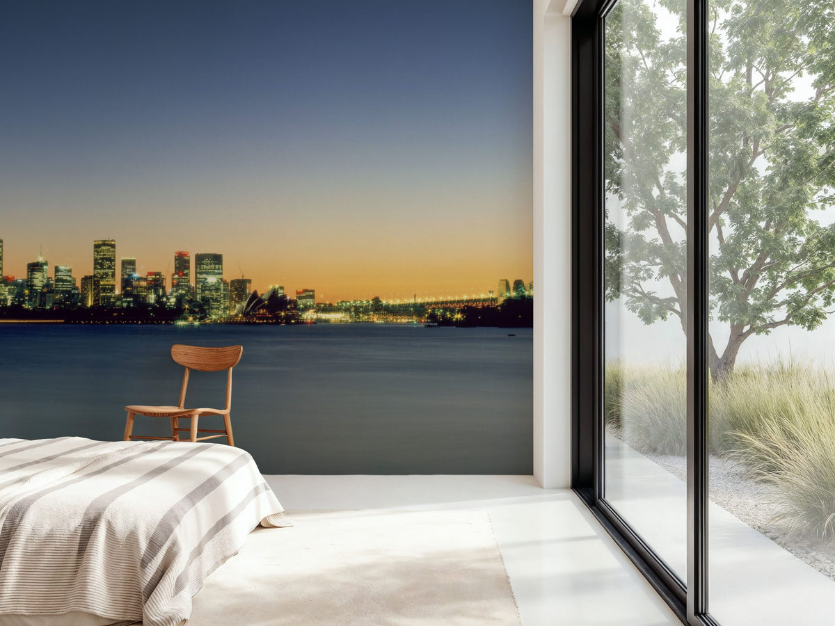 Metropolitan Gradient Twilight Mural Wallpaper - room preview 05
