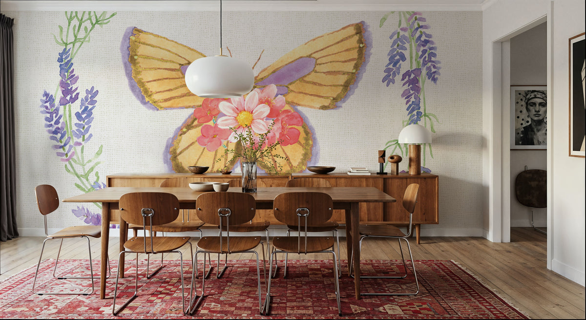 Fresh Floral IX Mural Wallpaper - room preview 05