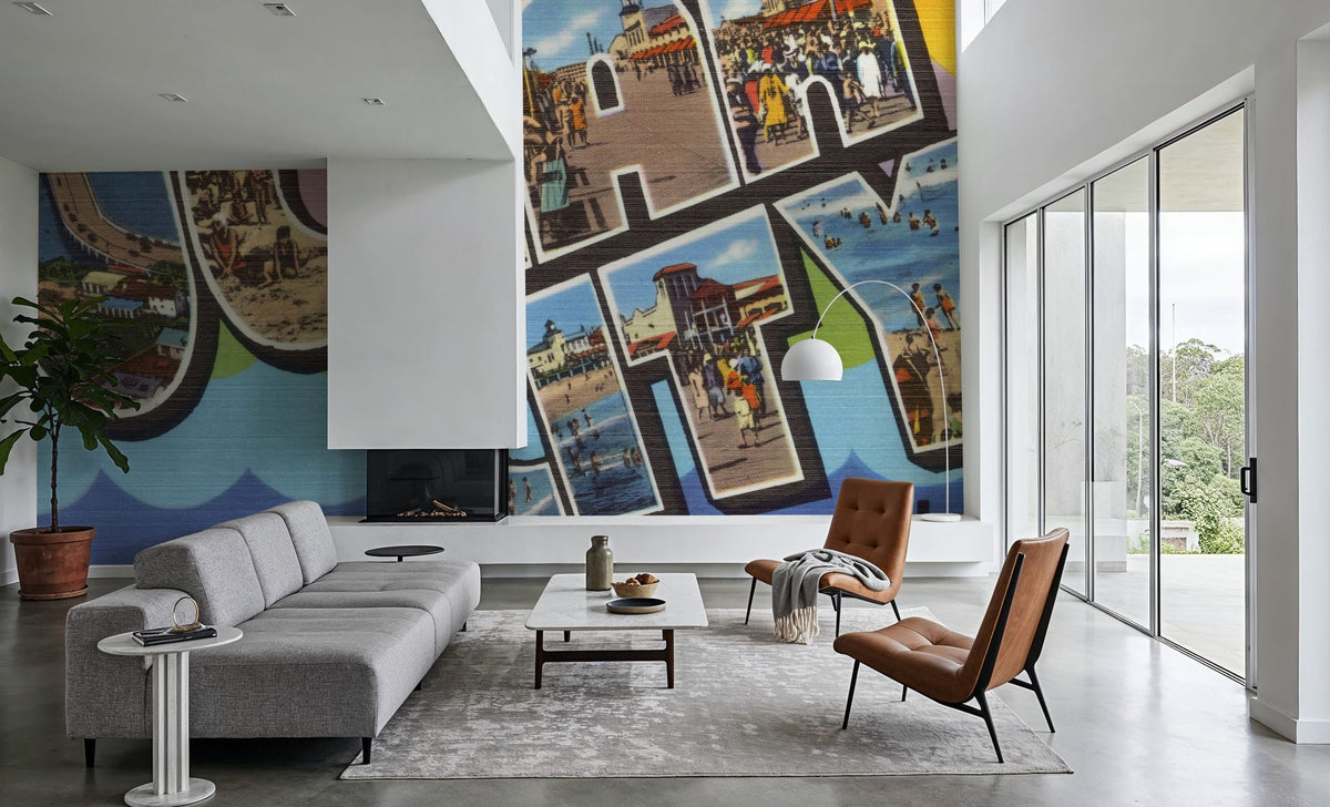 Greetings From Ocean City Mural Wallpaper - room preview 05