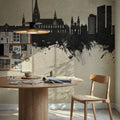 Linz Austria Skyline Concrete Mural Wallpaper - room preview 05
