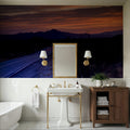 Desert Twilight Highway Mural Wallpaper - room preview 05