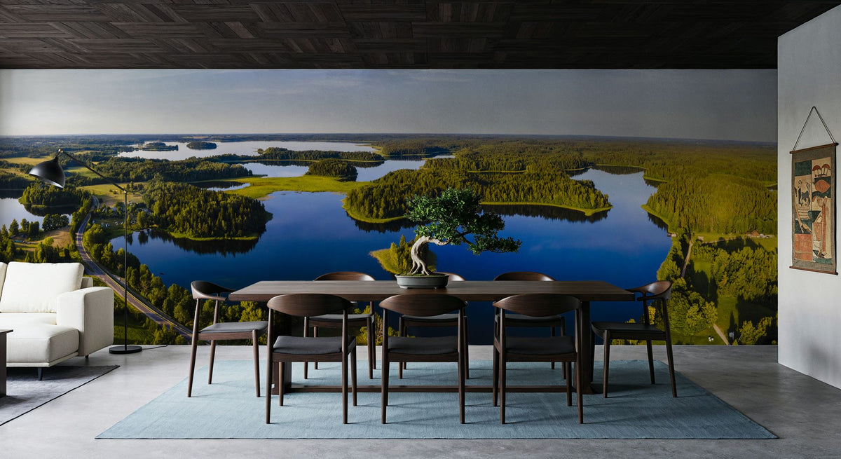 Blue Lakes Wilderness Mural Wallpaper - room preview 05