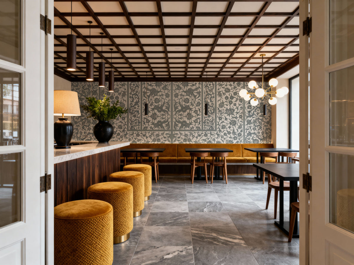 Indo Persian Mood, Stone Mural Wallpaper - room preview 05