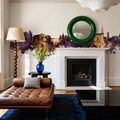 Thun Switzerland Skyline Purple & Gold Mural Wallpaper - room preview 05