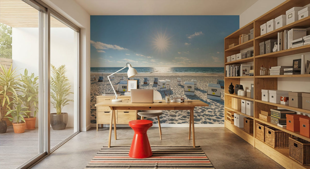 North Sea Light Mural Wallpaper - room preview 05