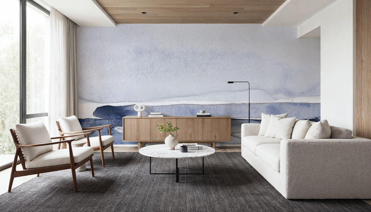 Grey Skies II Mural Wallpaper - room preview 05