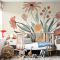 Cottage Botanical Mural Wallpaper - room preview 05
