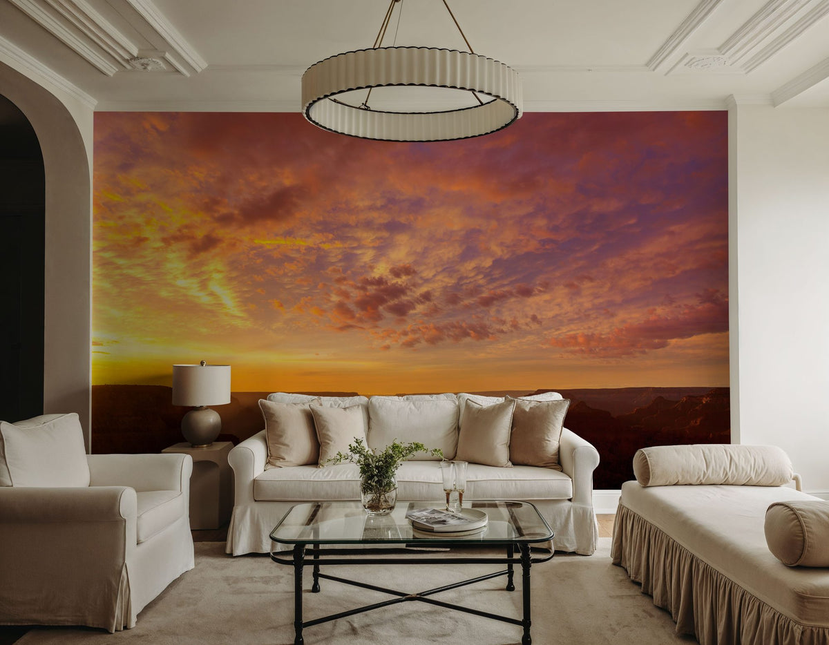 Grand Canyon Sunset Pink Mural Wallpaper - room preview 05