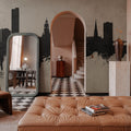 Sheffield England Skyline Concrete Mural Wallpaper - room preview 05