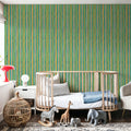 Floral on the Line Mural Wallpaper - room preview 05