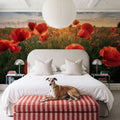 Butterfly Flowers Mural Wallpaper - room preview 05