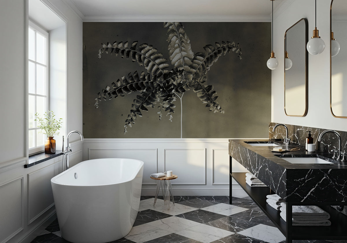 Glass Plate Botanical I Mural Wallpaper - room preview 05