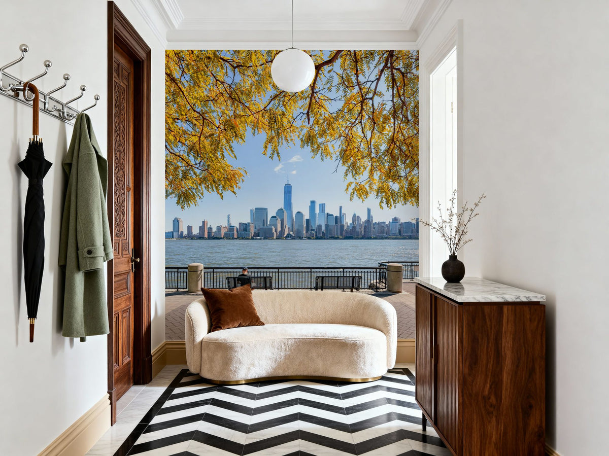 NYC Autumn Thoughts Mural Wallpaper - room preview 05