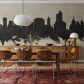 Tulsa Oklahoma Skyline Concrete Mural Wallpaper - room preview 05