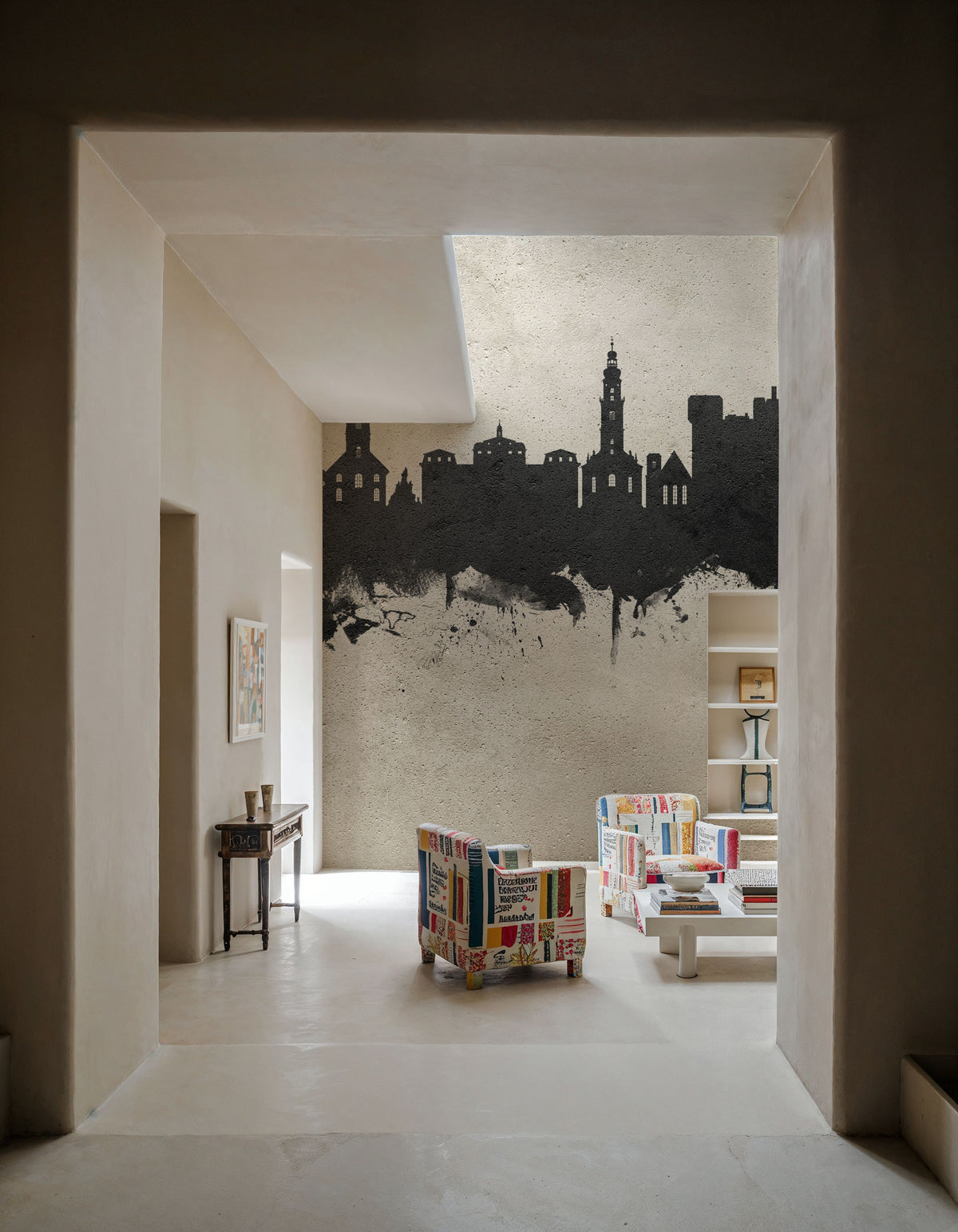 Erlangen Germany Skyline Concrete Mural Wallpaper - room preview 05