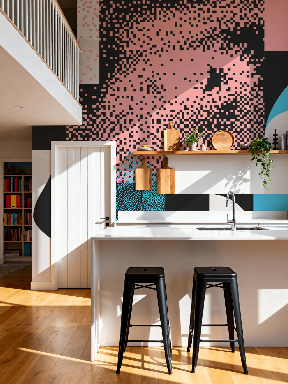 Transisition Texture Mural Wallpaper - room preview 05