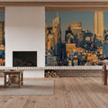Midtown Sunset Mural Wallpaper - room preview 05