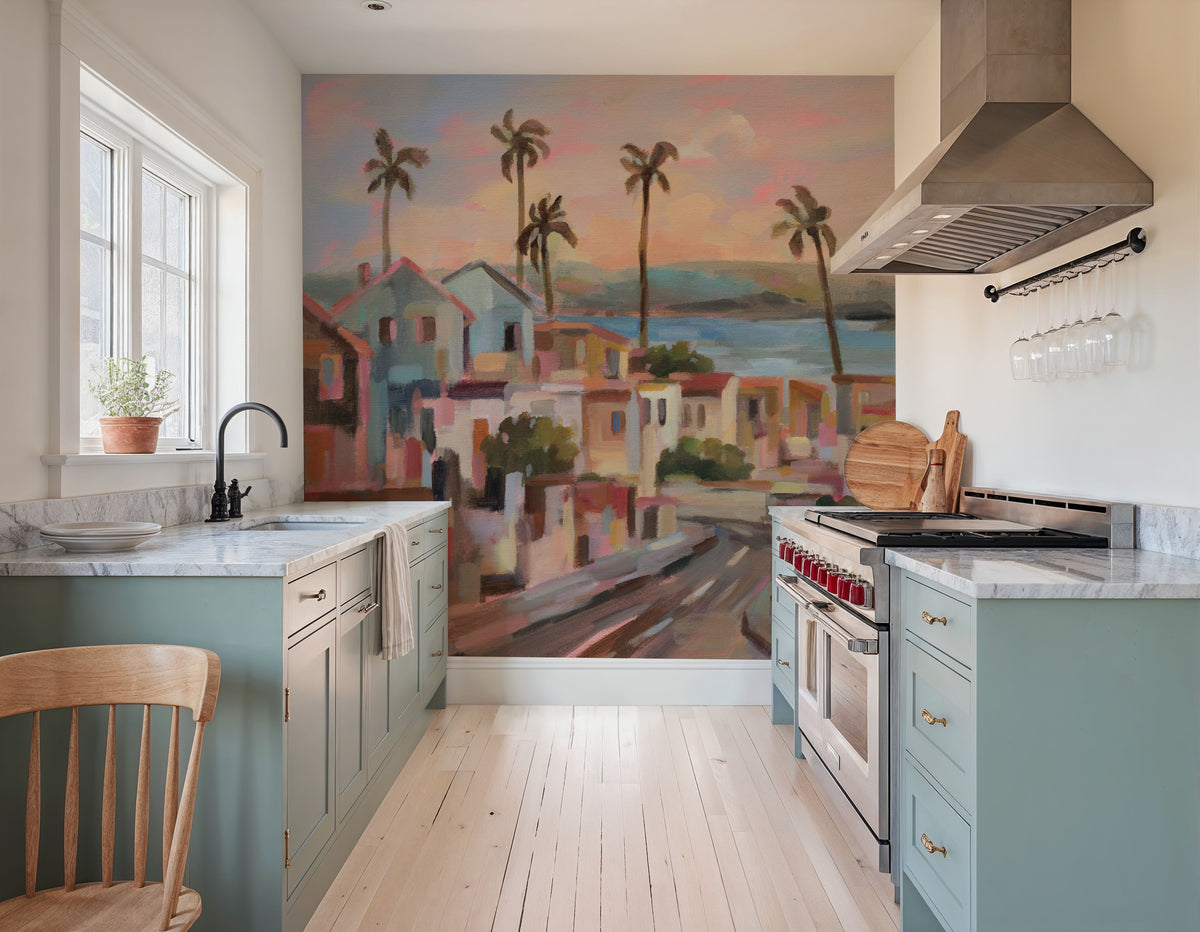 California Sunrise Street Mural Wallpaper - room preview 05